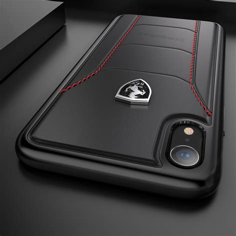 Ferrari ® Apple iPhone XR Official 488 GTB Logo Double Stitched Dual ...