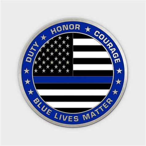 Blue Lives Matter Coin - Medalcraft Mint Inc.