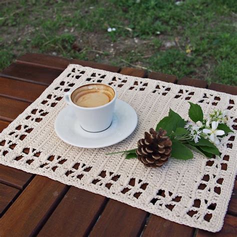 Image result for How to Crochet a Table Mat Using Threads