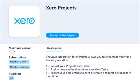 Xero Projects Overview 的图像结果