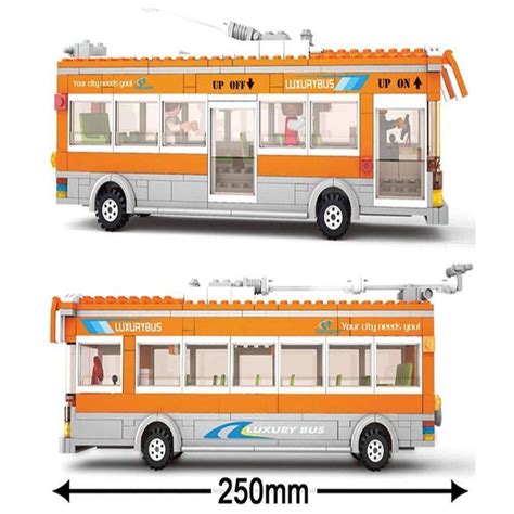 Sluban M38-B0332 Trolley Bus Building Block Set - 465 Pieces — Toycra