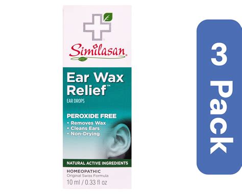Similasan Ear Drops Wax Relief 0.33 oz (Pack of 3) - Walmart.com
