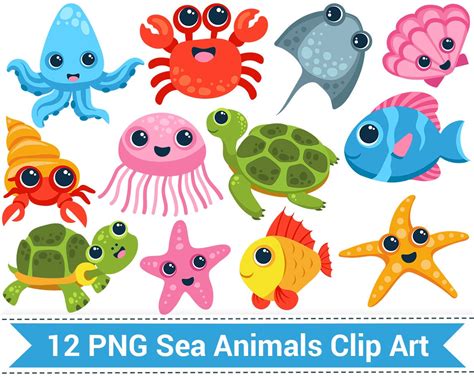 Clipart Sea Creatures