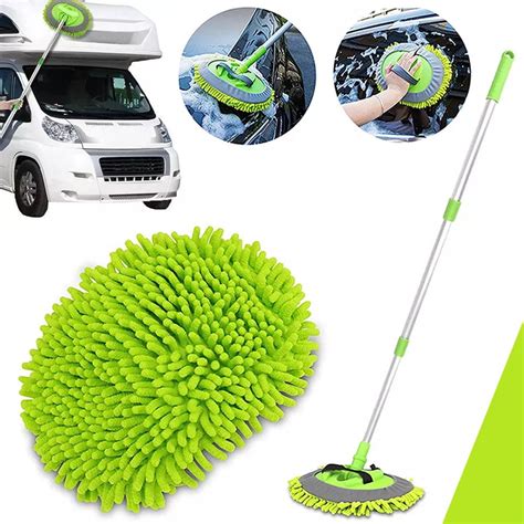 Acdanc Adjustable Telescopic Car Cleaning Mop with Chenille India | Ubuy