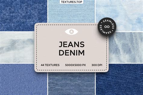 Seamless Jeans Denim Texture Pack on Yellow Images Creative Store - 123135