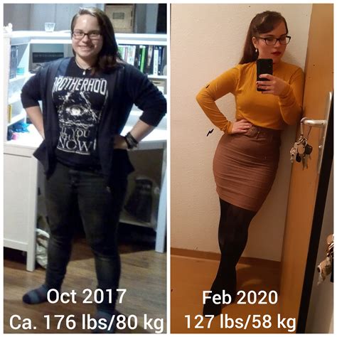 F/20/5'1"/1,55. [176 lbs/80kg > 127 lbs/58 kg = 49 lbs/22 kg] I posted ...