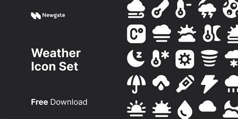 Image result for Weather Icon Set