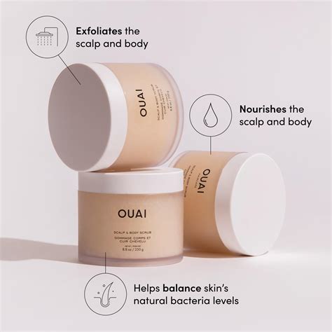 OUAI Scalp & Body Scrub, Melrose Place - Exfoliating India | Ubuy