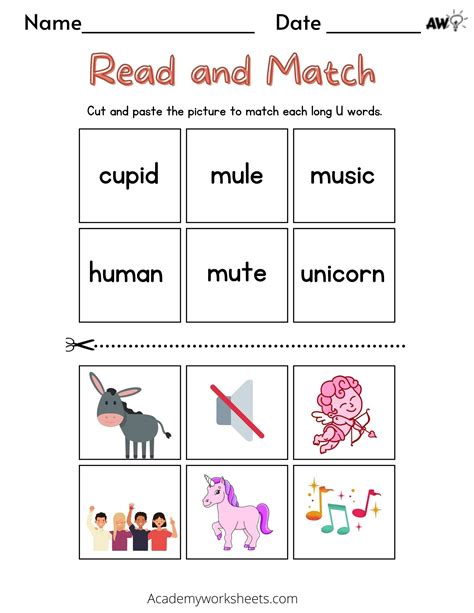 Long U Words - Printable Word List | Teach Starter - Worksheets Library