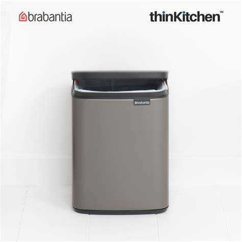 Brabantia BO Waste Bin, 7 litre, Platinum – thinKitchen