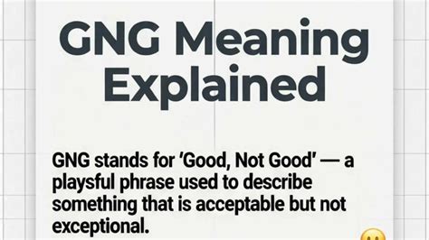 GNG Meaning Explained | What Does GNG Mean in Texting, Social Media ...