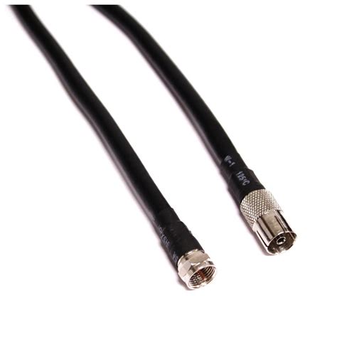 Câble coaxial RG6U F mâle à TV femelle 1.5m - Cablematic