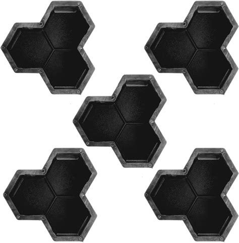 Reyal TRISUL Paver Block Mould Pack of 5 (Black PVC) Make in India ...