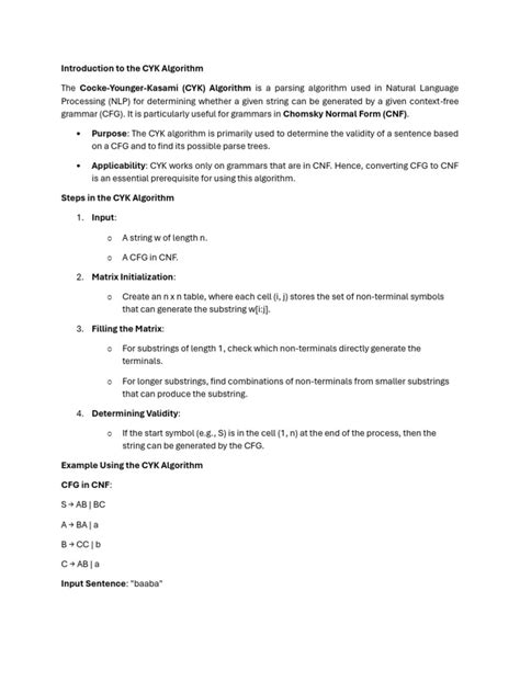 Image result for CYK Algorithm Explained