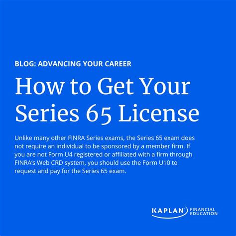 The Series 65 license, known as the Uniform Investment Adviser Law ...