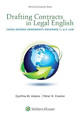 Buy Drafting Contracts in Legal English: Cross-Border Agreements ...