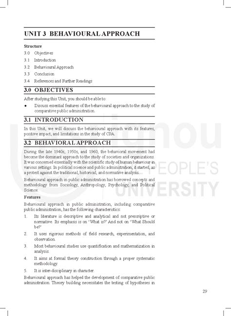 Behavioural Approach - Summary Igneous Rocks and Processes - 29 UNIT 3 ...