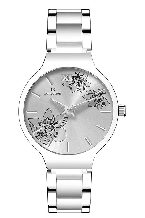 IIK COLLECTION Watches For Women Round Studded Dial, Analogue Quartz ...