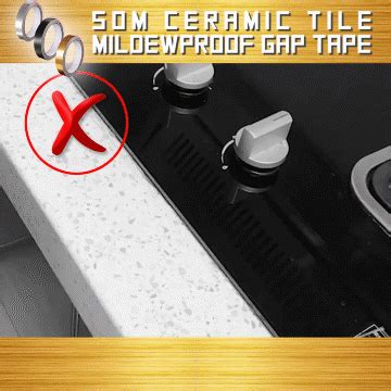 Ceramic Tile Gap Tape -Gold Color ( 50 Meters) – WishingGoat