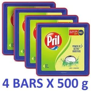 Pril POWER OF ACTIVE BOOSTERS Dishwash Bar (4 X 500 g) Dishwash Bar ...