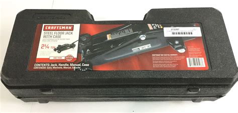 Lot - Craftsman 2 1/4 Ton Steel Floor Jack Witth Case