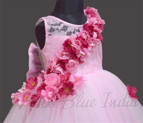 Stylish Back with Big Bow Party Dress on Back for Baby Girls