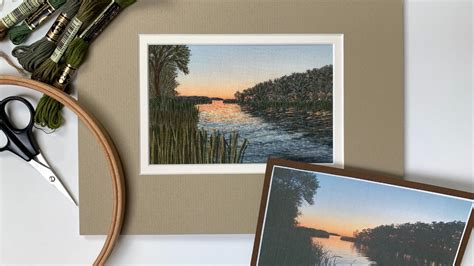 Thread Painting Scenery by Machine 的图像结果