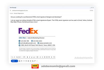 HTML Email Signature 的图像结果