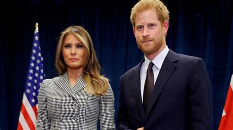 Why was Prince Harry standing so strangely with Melania Trump? Body ...