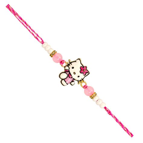 Meira jewellery Hello Kitty Theme Rakhi for Kids with Roli Chawal ...