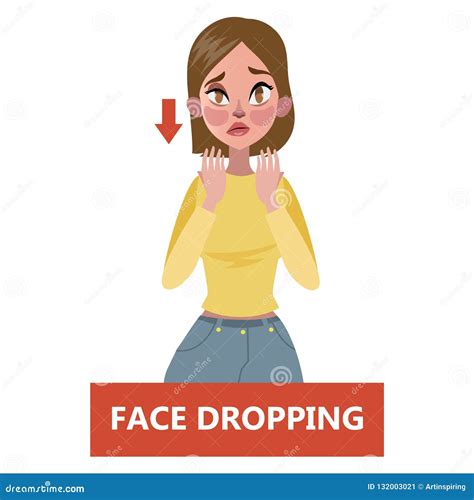 Sign of a Stroke Infographic. Woman with Face Drooping Stock Vector - Illustration of cerebrum ...