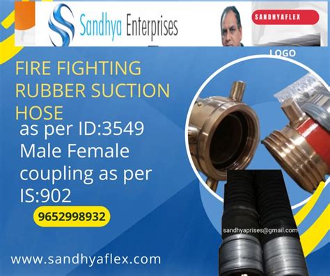 Fire Fighting Rubber Suction Hose with Fitting - Fire Fighting Rubber ...