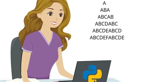 Image result for Alphabet Pyramid Pattern in Python