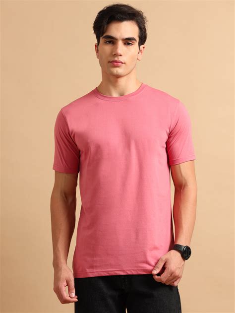 Shop Mens T Shirts Plain - Round Neck Tshirt for Men Online - Bushirt