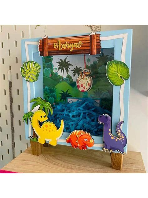 صندوق المفاجآت الصغير Roarr Like a Dinosaurr Piggy Bank (أزرق)