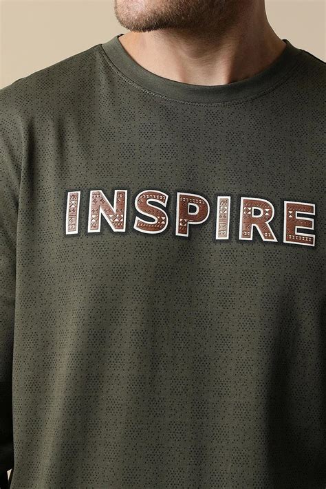 Buy Men's Olive Round Neck Sweatshirt with Chest Print by Fort Collins ...