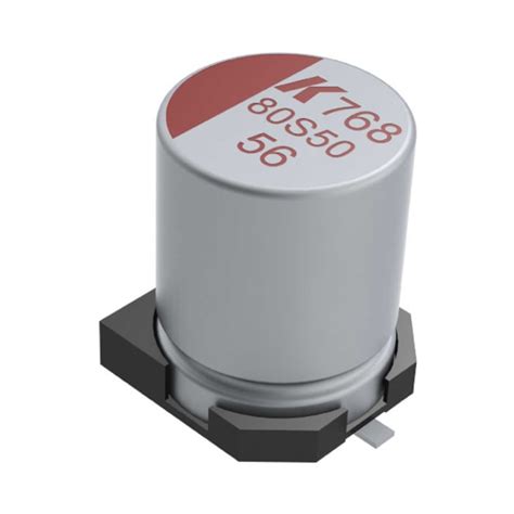 A768KE686M1GLAE038 KEMET | KEMET 68μF Surface Mount Polymer Capacitor ...