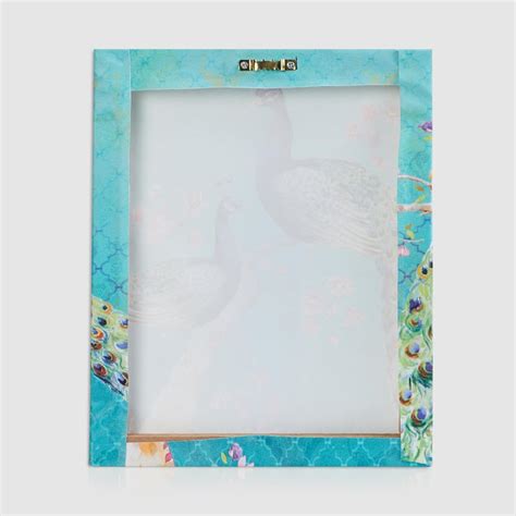 Buy Abbey Peacock Set of 2 Canvas Picture Frames - 25x30cm from Home ...