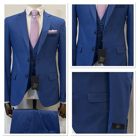 Le Polo Club Costume trois pièces Slim Fit Bleu