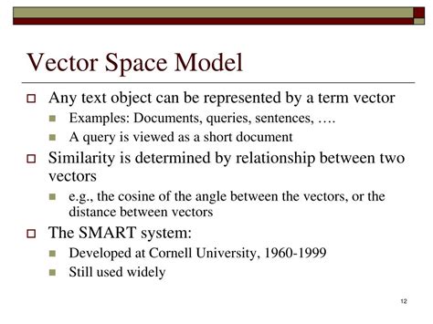 Image result for Explain the Vector Space Model Example in Ir