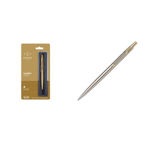 Parker Classic Gold GT Ball Pen & Parker Classic Stainless Steel GT ...