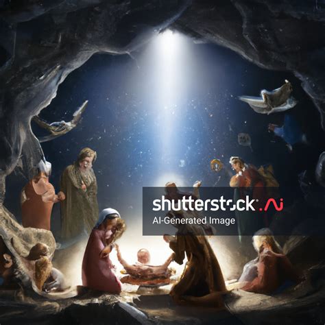 Using Biblical Christmas Story Joseph Mary AI-generated image ...