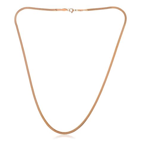 Superstore18 Pure Copper Flat Snake chain necklace Men Women - 22Inch ...