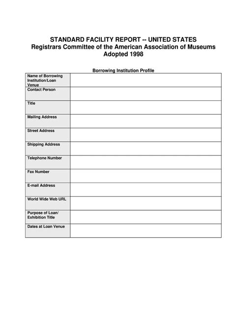 Registrars Committee of form American Association of Museums - Fill ...