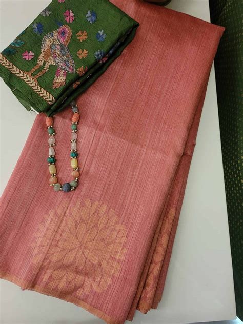 Mayur - Dusty pink carnation saree – Aavaranaa