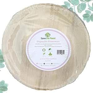Buy Disposable Plates - 10pcs set of 10" Round Natural Eco-friendly ...