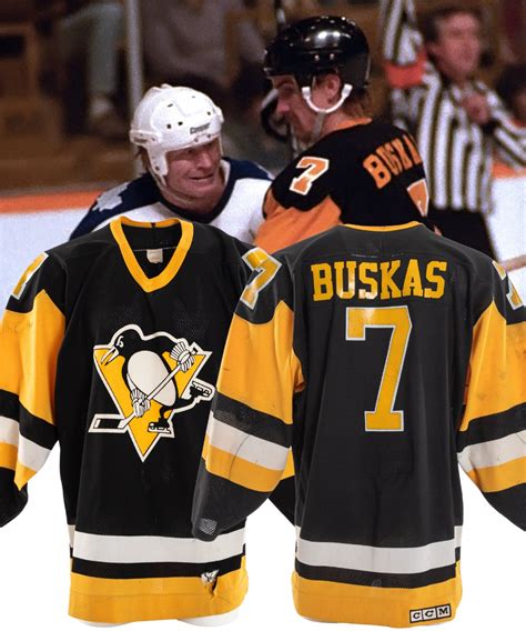 Lot Detail - Rod Buskas' 1987-88 Pittsburgh Penguins Game-Worn Jersey ...