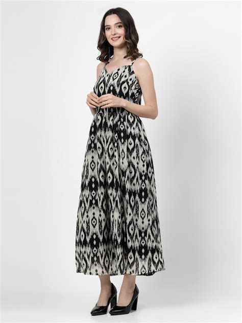 Print Fit & Flare Midi Dress – CINK