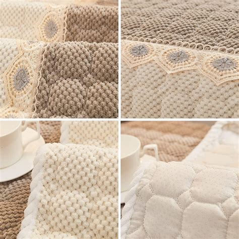 Fabrella Quilted Non-Slip Sofa Cover Mat - Feather Grey
