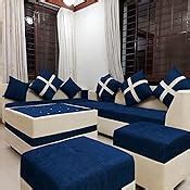 Torque - Jamestown L Shape 8 Seater Fabric Sofa Set for Living Room ...